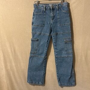 RSQ pants kids size 12 with adjustable waistband denim material